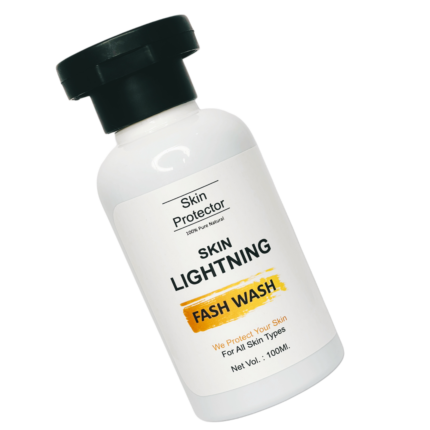 Skinprotector Skin lightning Face wash 100% pure & natural | Natural Whitening Face wash for Removing Dark Spot, Acne,Under Eye Dark Circles + Whitening